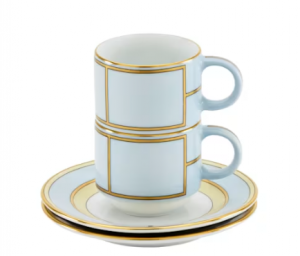 Ginori Diva Celeste Coffee Set For Two